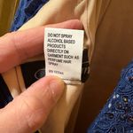 La Femme 23413 Blue Lace Jeweled Mermaid Gown Photo 10