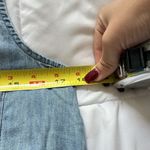 SO  Womens Medium Jrs Denim Shirt Dress Blue Chambray Sleeveless Button Up Y2K Photo 2