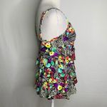 24 & Ocean La Blanca Multicolor Floral Tiered Tankini Top S Photo 3