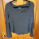 Aeropostale  deep Gray Thermal Henley Long Sleeve Photo 1