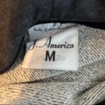 J. America  BLACK SILVER GLITTER HOODIE MEDIUM Photo 2