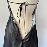 Vintage 90s Grey & Silver Backless Sequin Full Length Formal Prom Dress Gray Size 10 Photo 11