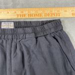 Marine layer  Allison Pant Women Medium‎ Black Stretchy Tencel Relaxed Split Hem Photo 4