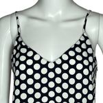 J. Crew Cami Tank Navy Blue White Polka Dot V Photo 3
