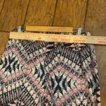 AB Studio  Black and Red Geometric wide leg pants woman’s large EUC Photo 4