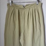 Free People beach light khaki Roxanne blossom cotton wide leg pleated pants Photo 7