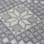 Vintage 90s Rob Winter Fair Isle Snowflake Sweater Gray Size L Photo 5