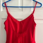 Commence Long Red Maxi Dress Ruffle Photo 0