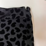 Ann Taylor  Velvet Heart Patterned Black‎ Pants Size 10P Photo 4