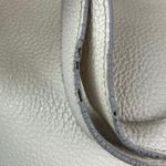 Cuyana  Small Easy Tote Beige Pebbled Leather 14" Laptop Handbag Shoulder Bag Photo 7