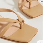 NWOB Silent D Anthropologie Jolie Beige Faux Leather Heeled Sandals EU 37 Size 7 Photo 2