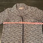 Loft , Career Top, Collared Button Down with Unique Black/White/Grey Design, XS Photo 6