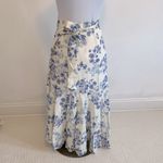 Peony Flannel Forever Wrap Skirt Swim Cover Up Size 12 Photo 3