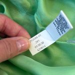 Banana Republic  Vibrant Green Vtg Silk Skirt Photo 6
