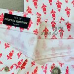 J.Crew Cropped Matchstick Jeans Pink and White Thistle Print Size 27 Photo 5