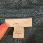 J. Jill Pure Jill teal shark bite cowl neck tunic sweater xs Blue Photo 3