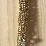 Unlisted Vintage 7 Layered Gold Tone Chains With Stone On One Chain Photo 1