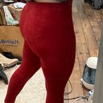 Andrew Marc Red Suede Pants Photo 3