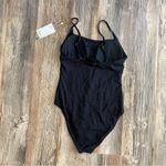 Quince Black Italian Cami Ribbed One Photo 2