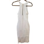 L'Agence L’Agence Kimi Pleat Hem Midi Dress in white XS Photo 4