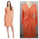Pendleton faux wrap sand dollar tangerine orange dress size XS modal blend Photo 1