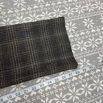 Theory  Women's Virgin Wool Stretch Plaid Straight Leg Pants Brown Size 12 Photo 10