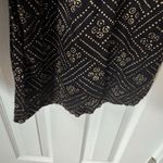 We Be Bop Top Wide Leg Pants Outfit 2 Pc Set Black Tan Beaded Artsy Native Small Photo 8