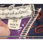 Eyeshadow Women’s Size 3X Mix Print Embroidered Popover Blouse Boho Lagen Look Work Travel Photo 1