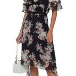 Walter Baker Hansen Asymmetrical Hem Open Shouldee Floral Spring Dress NWT sz 10 Photo 0