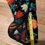 ZARA  Velvet Floral Embroidered Cropped Pant S Photo 6