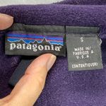 Patagonia  Fleece Pullover Jacket Purple Full Zip USA Made Small Photo 2