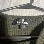Lulus Green Long Sleeve Knitted Sweater; XS Women’s Photo 1
