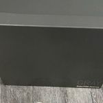 Saks 5th Avenue Gray for Saks Fifth Avenue Suede Leather Metallic Lace Up Wedge Booties sz 6.5 Photo 4