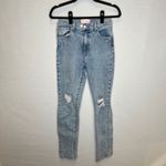 Revice Denim Jeans Women's Size 27 Acid Wash Uptown Rising Star Back Ripped Blue Photo 5