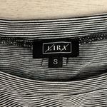 Lira Black & White Striped Sleeveless Ruched Side Dress Size Small Photo 8