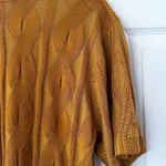 Chloé Chloe Golden Yellow Wool Silk Blend Cable Knit Relaxed Short Sleeve Sweater XS Photo 7