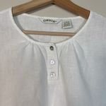 Orvis 100% Linen Shirt Womens L Button Front Boxy Lagenlook Beach Vacation Top Photo 1