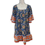 Joie  Chloris Baja Batik Bell Floral Summer Dress womens M Medium Photo 1