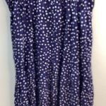 Coeur de Vague Size XL Navy Polka Dot Sleeveless Ruffle Maxi Dress. Preloved Blue Photo 2