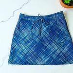 Oakley  Golf Skort Women's Blue Plaid Athletic Drawstring Pockets Size 6 Photo 1