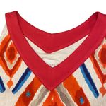 Chico's  Medium Maxi Dress Boho Southwest Ikat long Dress Resortwear Vacation Photo 8