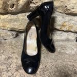 Taryn Rose Chloris Black Patent Leather Shoes Pumps 3.25” Heels EU 38.5/US 8 Photo 1