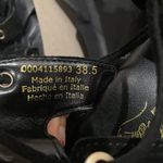 Free People NWT  Sun Chaser Tall Black Leather Gladiator Sandals Size 38.5 (US 8) Photo 5