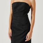 Black Muriel Jacquard Midi Dress Size M Photo 1