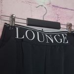 Lounge  BRANDED WAIST AND ANKLE THICK KNIT BLACK JOGGER SWEATPANTS SMALL Photo 2