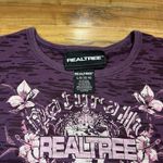 Realtree Shirt Women's Large Long Sleeve Purple T-shirt Logo Graphic Camo Photo 2