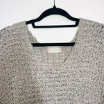 Altar'd State Altar’d State Sweater Chunky Knit Oversized Taupe Beige V-neck Photo 1