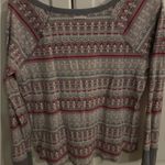 Victoria's Secret PINK‎  pink gray Long Sleeve Thermal Tee Crew Neck Size M Photo 5