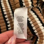 INDUSTRY Striped Textured Sleeveless Top, Brown/Black/White, Size S, NWT Brown Photo 4