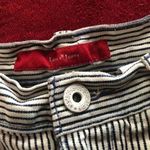 Levi's  striped shorts engineer jean denim 4 27 S white blue short vintage Photo 6